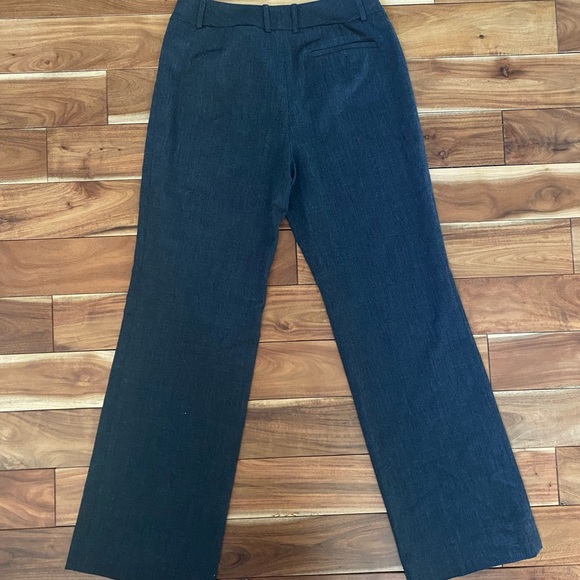 ANN TAYLOR Gray Straight-Leg Trousers - Picture 2 of 3